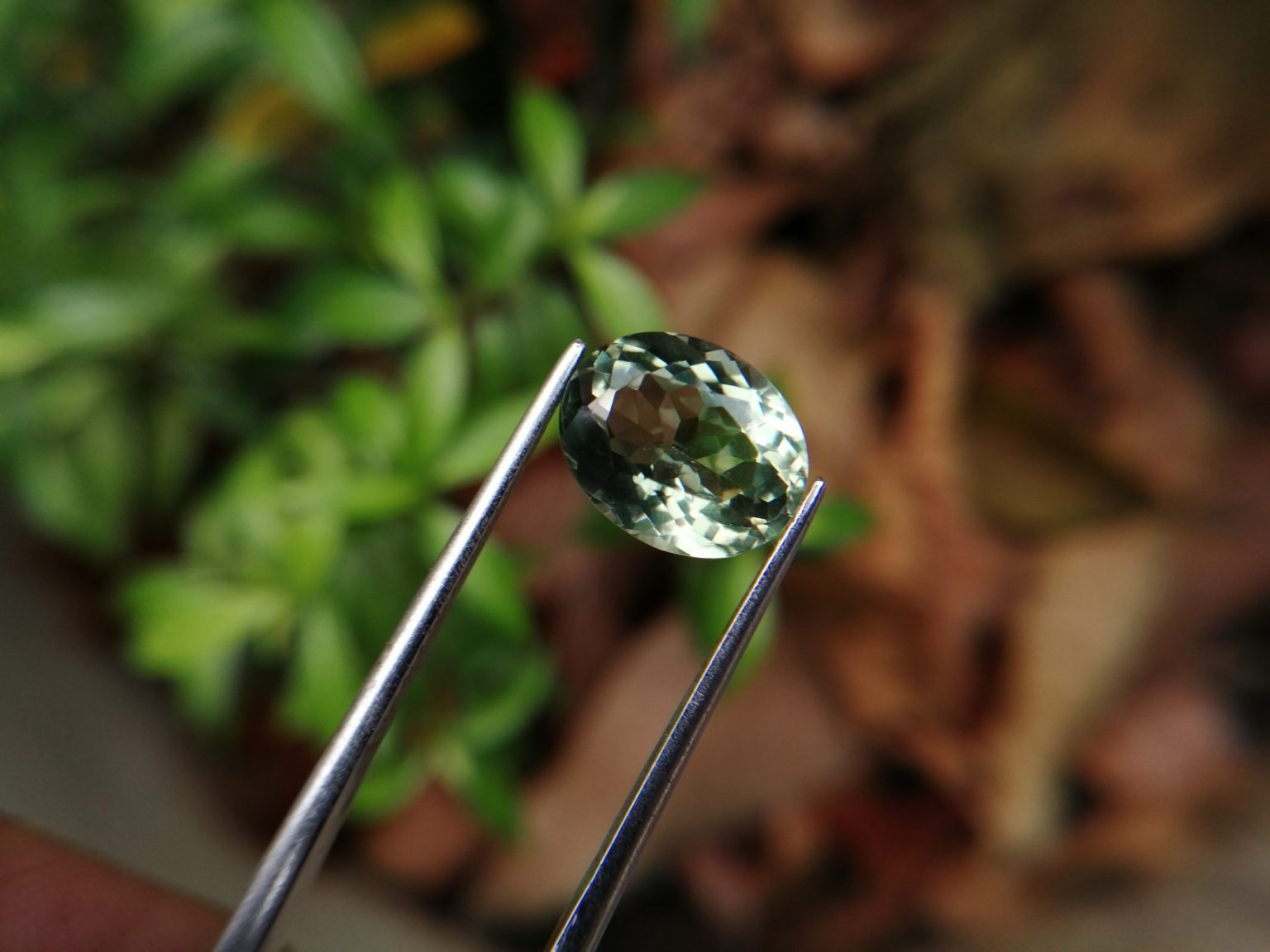 Prasiolite green quartz