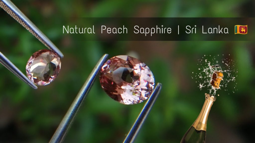 Natural Champagne Sapphire – Peach Sapphire