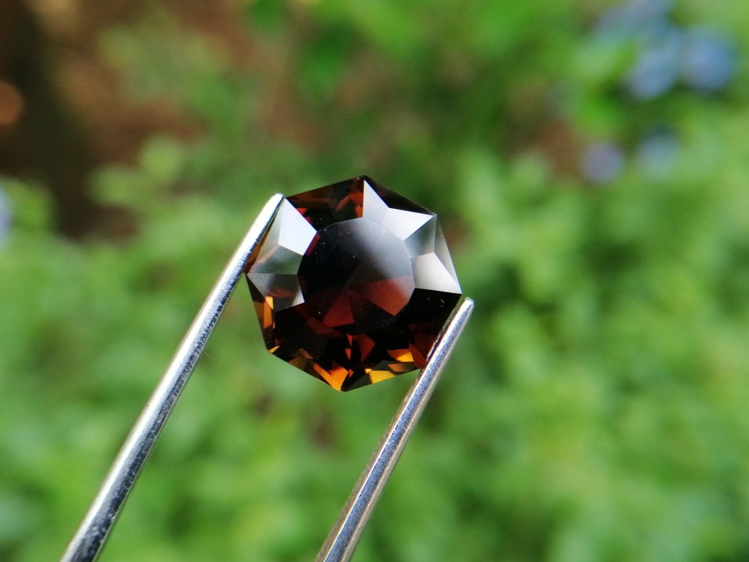 11_Natural Dravite Tourmaline Jillson Octagon spiral cut Danu Group gemstones
