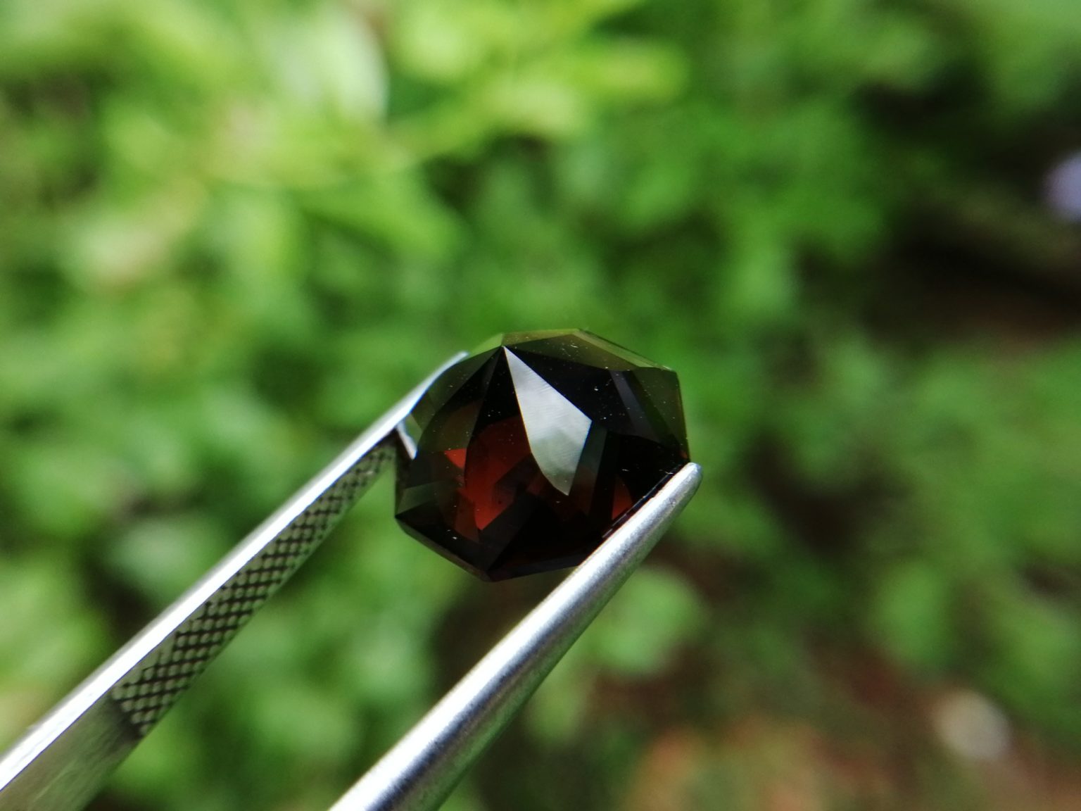 3_Natural Dravite Tourmaline Jillson Octagon spiral cut Danu Group gemstones