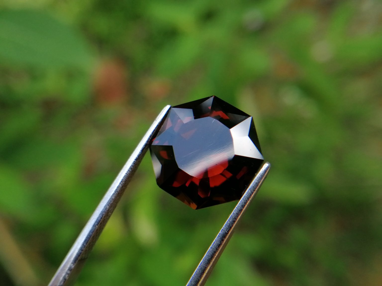 8_Natural Dravite Tourmaline Jillson Octagon spiral cut Danu Group gemstones