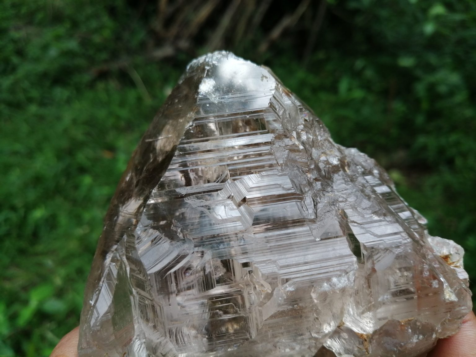 5_Ceylon Natural Quartz Crystal with step marks - Danu Group Gemstones