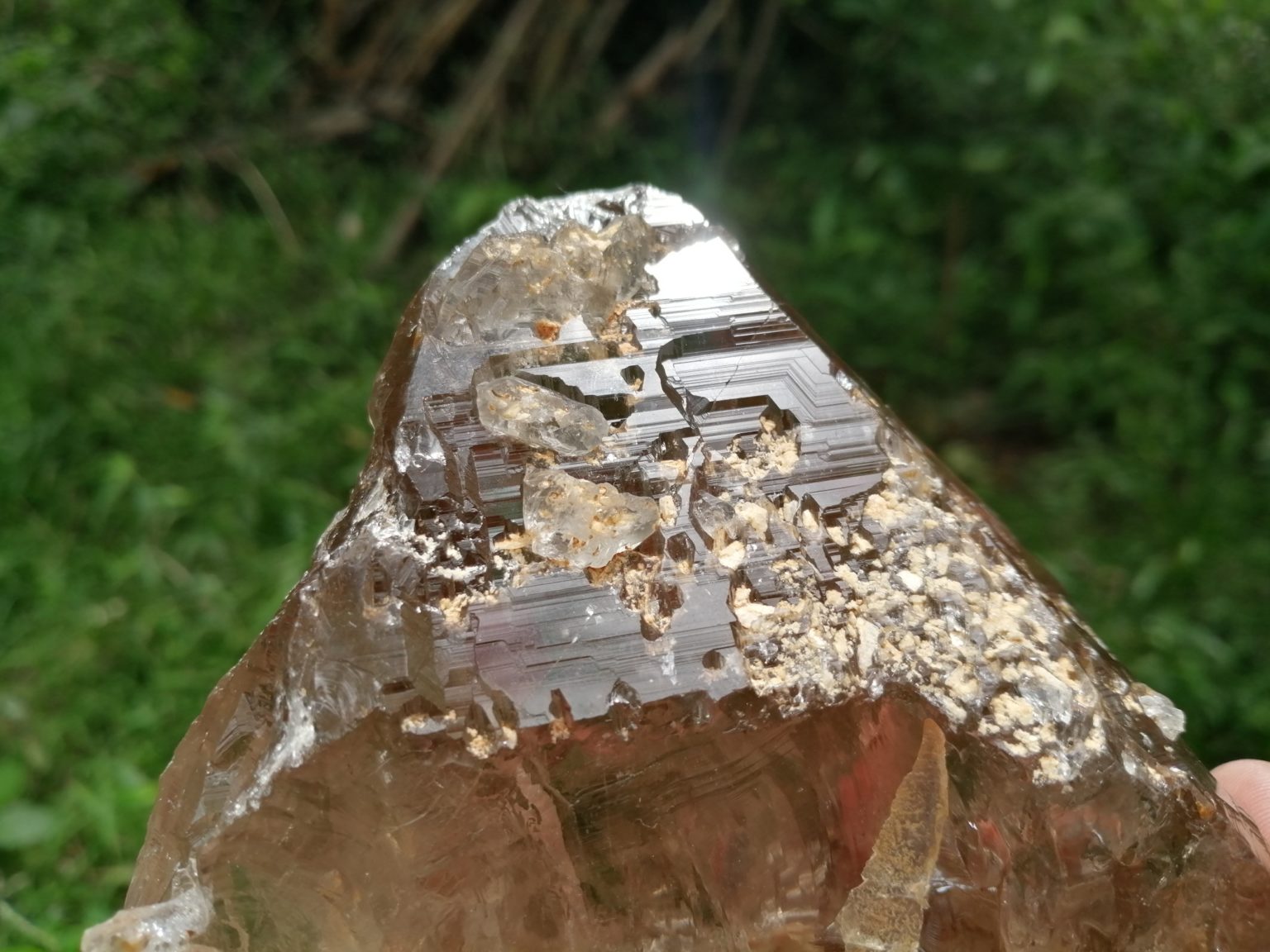 5_Ceylon Natural Quartz Crystal with step marks - Danu Group Gemstones