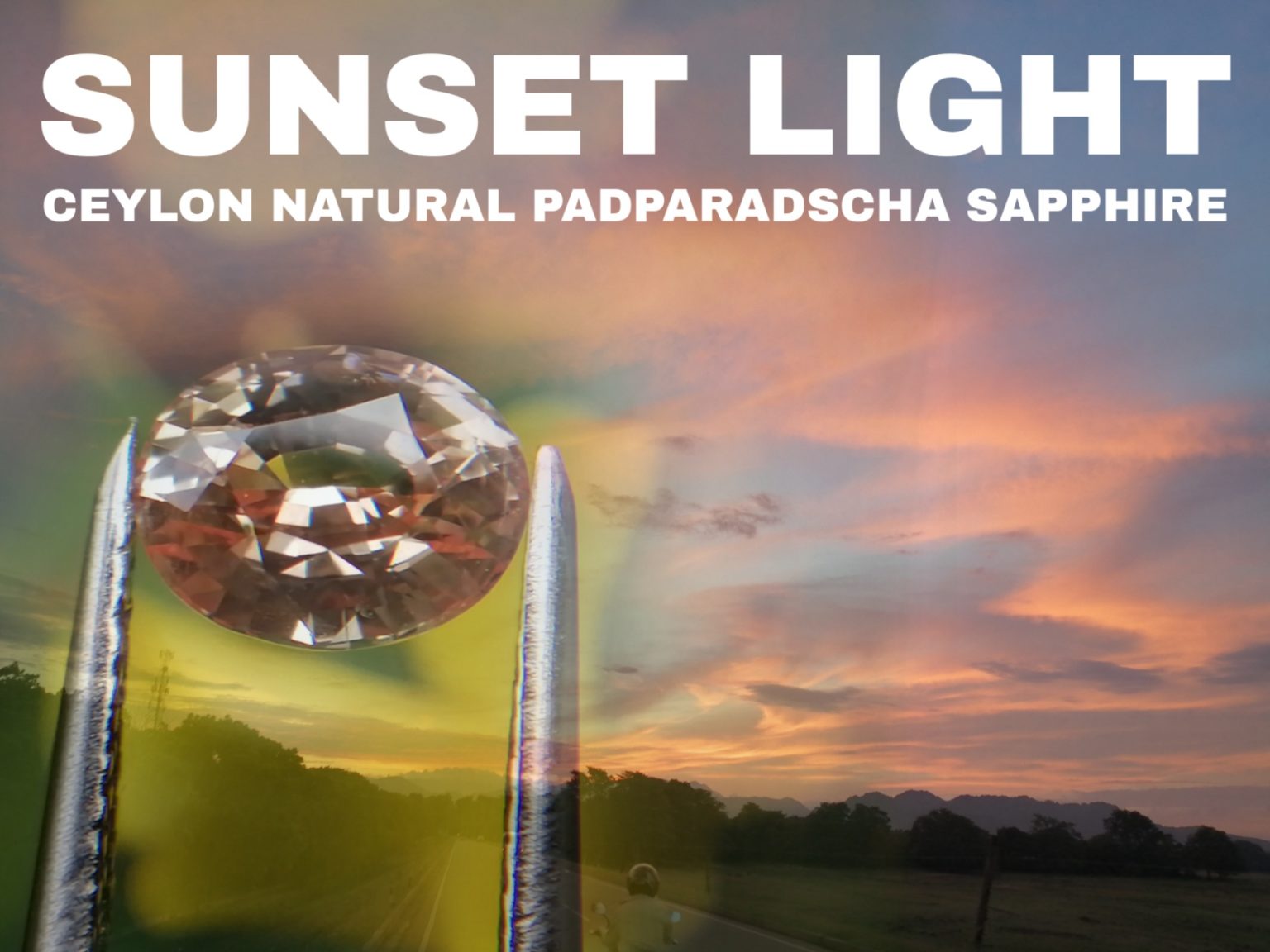 Natural Suset Light Padparadscha Sapphire Ceylon king sapphire from Ratnapura underground mining danu Group Gemstones