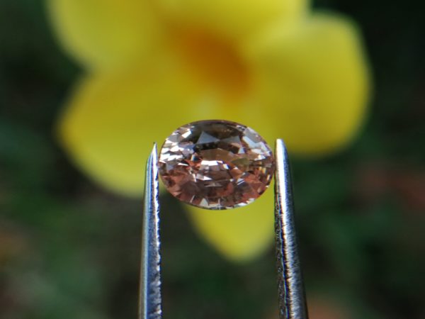 Natural Champagne sapphire - peach Sapphire from Danu Group Gemstones