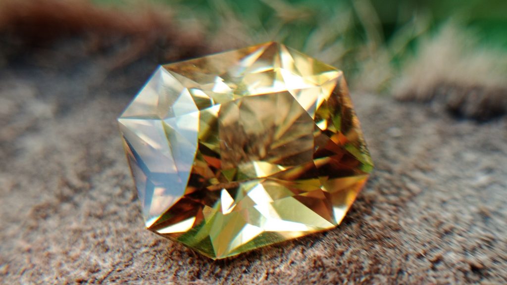 natural citrine custom cut by danu Group Gemstones