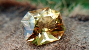 natural citrine custom cut by danu Group Gemstones