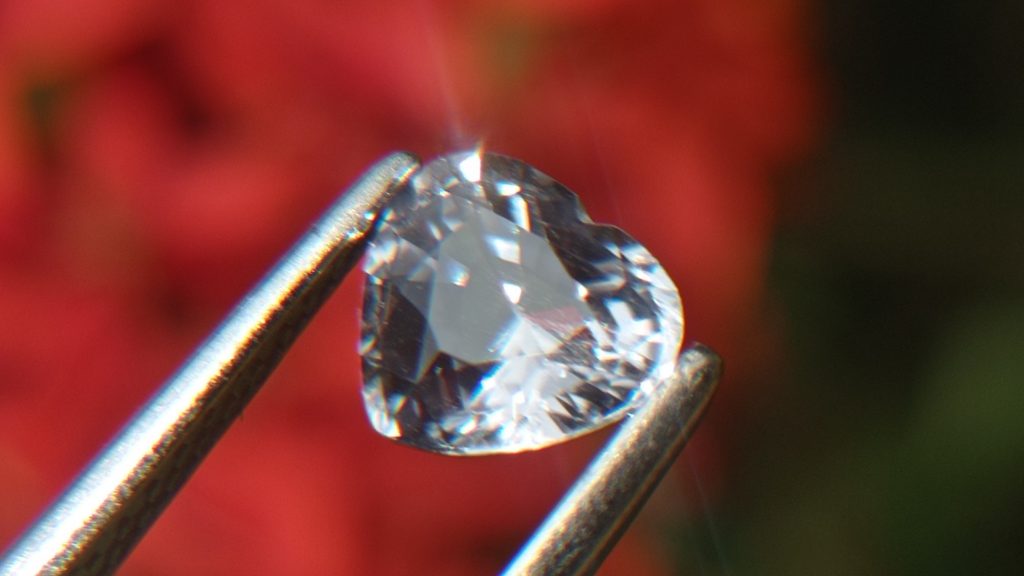 Ceylon Natural white Sapphire from Danu Group Minings