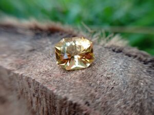 natural citrine custom cut by danu Group Gemstones