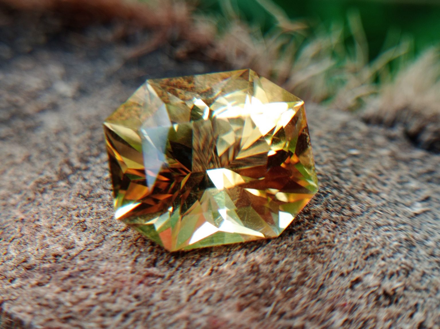 natural citrine custom cut by danu Group Gemstones