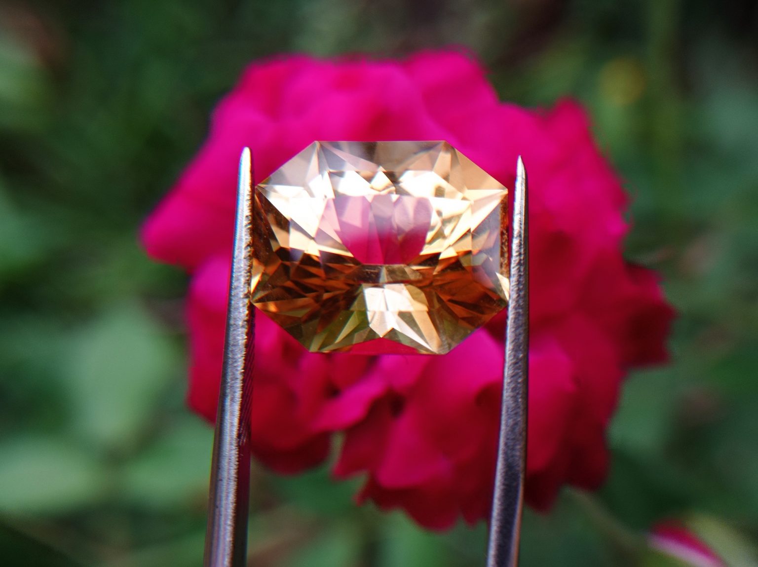 natural citrine custom cut by danu Group Gemstones
