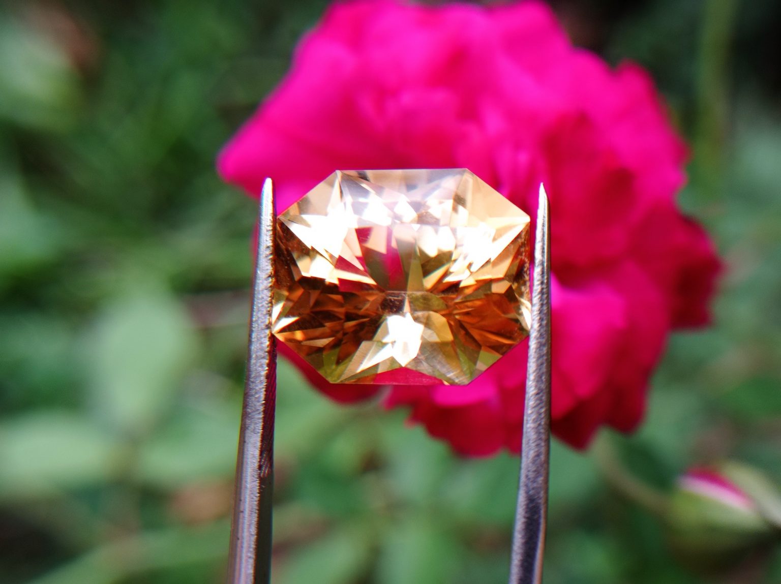 natural citrine custom cut by danu Group Gemstones