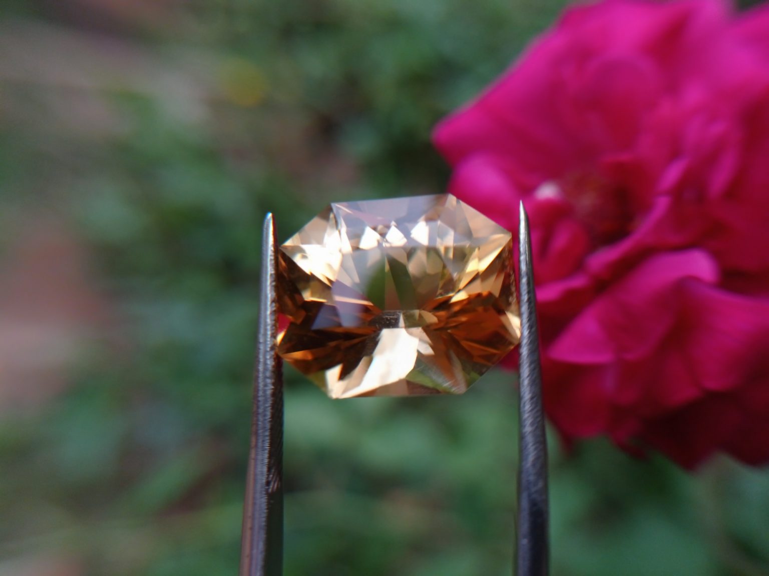 natural citrine custom cut by danu Group Gemstones