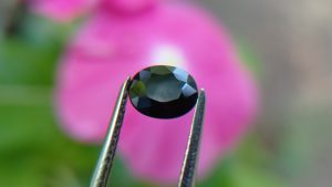 Kaka Blue Stone - Ceylon Natural Dark Blue Sapphire