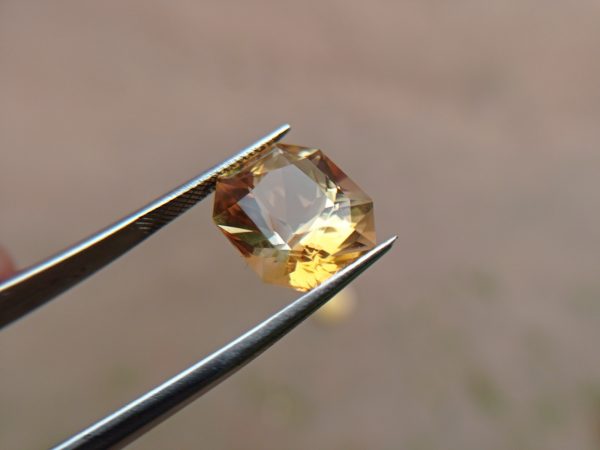 natural citrine custom cut by danu Group Gemstones