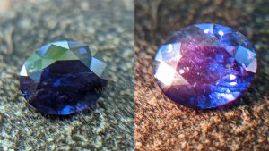 Ceylon Natural colour change Sapphire Danu Group Gemstone