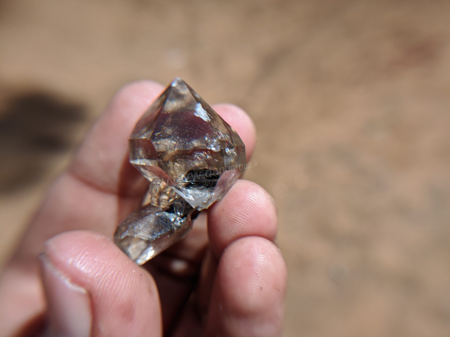 Terminated Natural Quartz TWIN CRYSTAL SRI LANKA from danu group gem collection