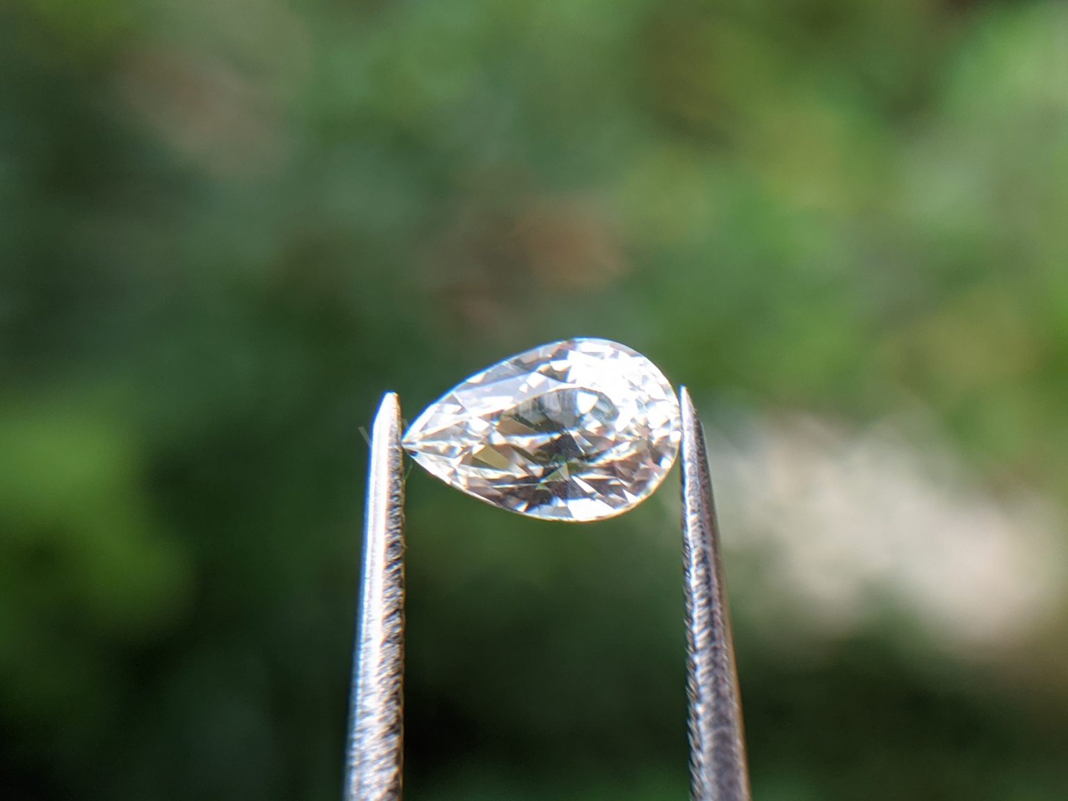 Ceylon Natural White Sapphire Pear Shape Gemstone Danu Group Gemstones Mining