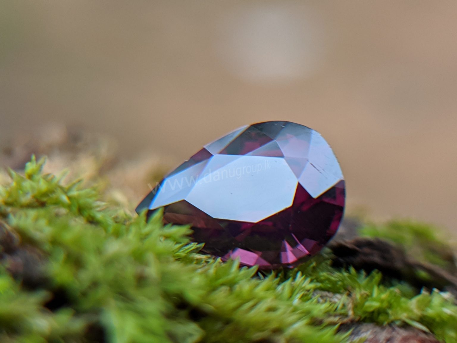 Ceylon Natural Purple Spinel Drop Shape stone - Danu Group Gemstones Collection