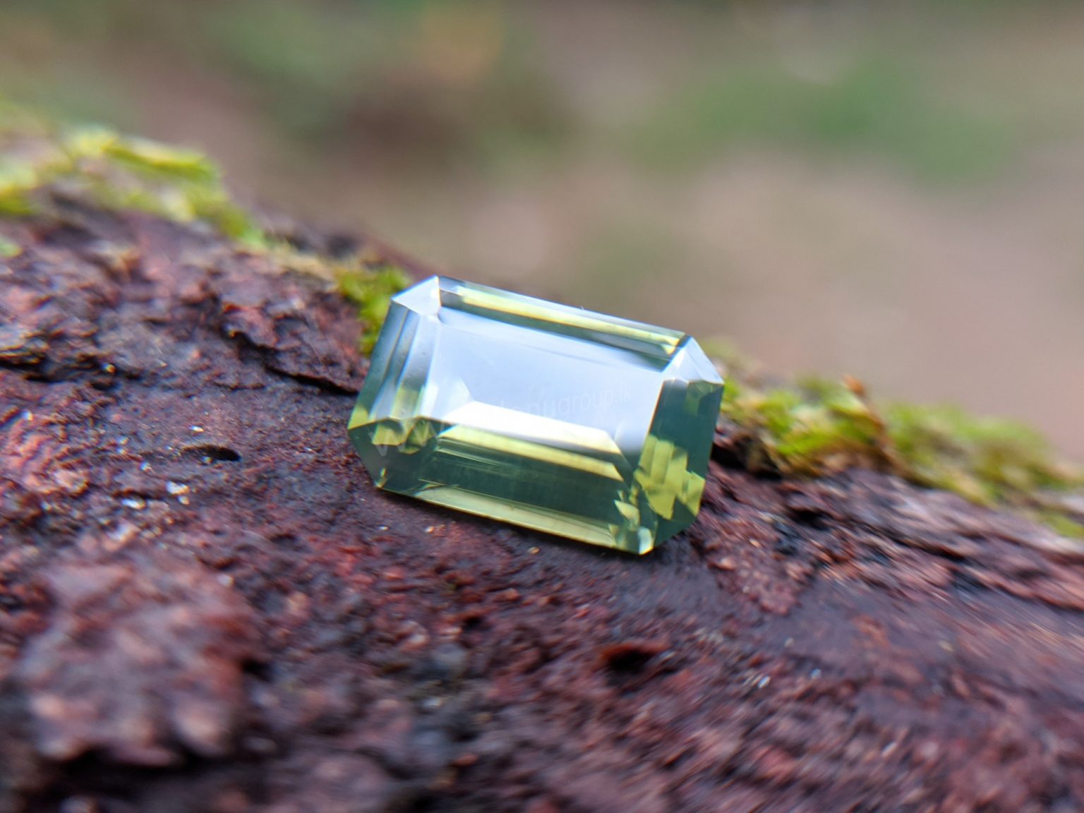 Ceylon Natural Green Zircon Gemstone - Danu group Gem collection