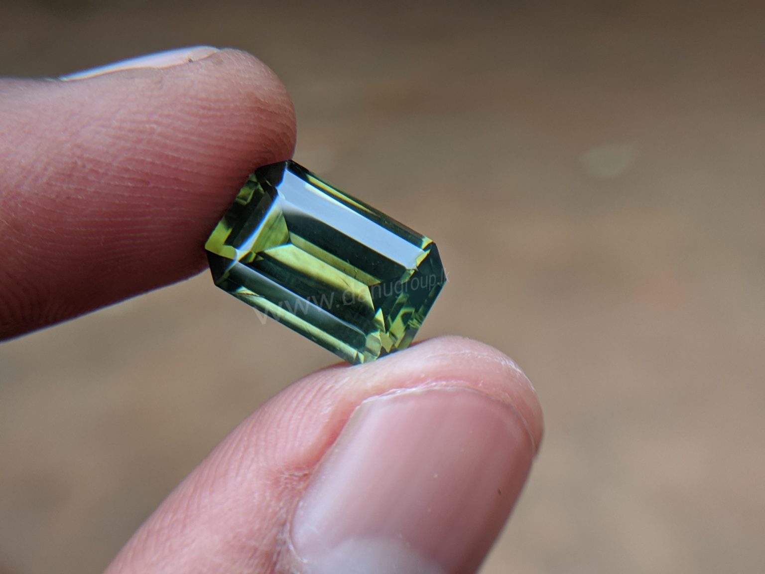 Ceylon Natural Green Zircon Gemstone - Danu group Gem collection