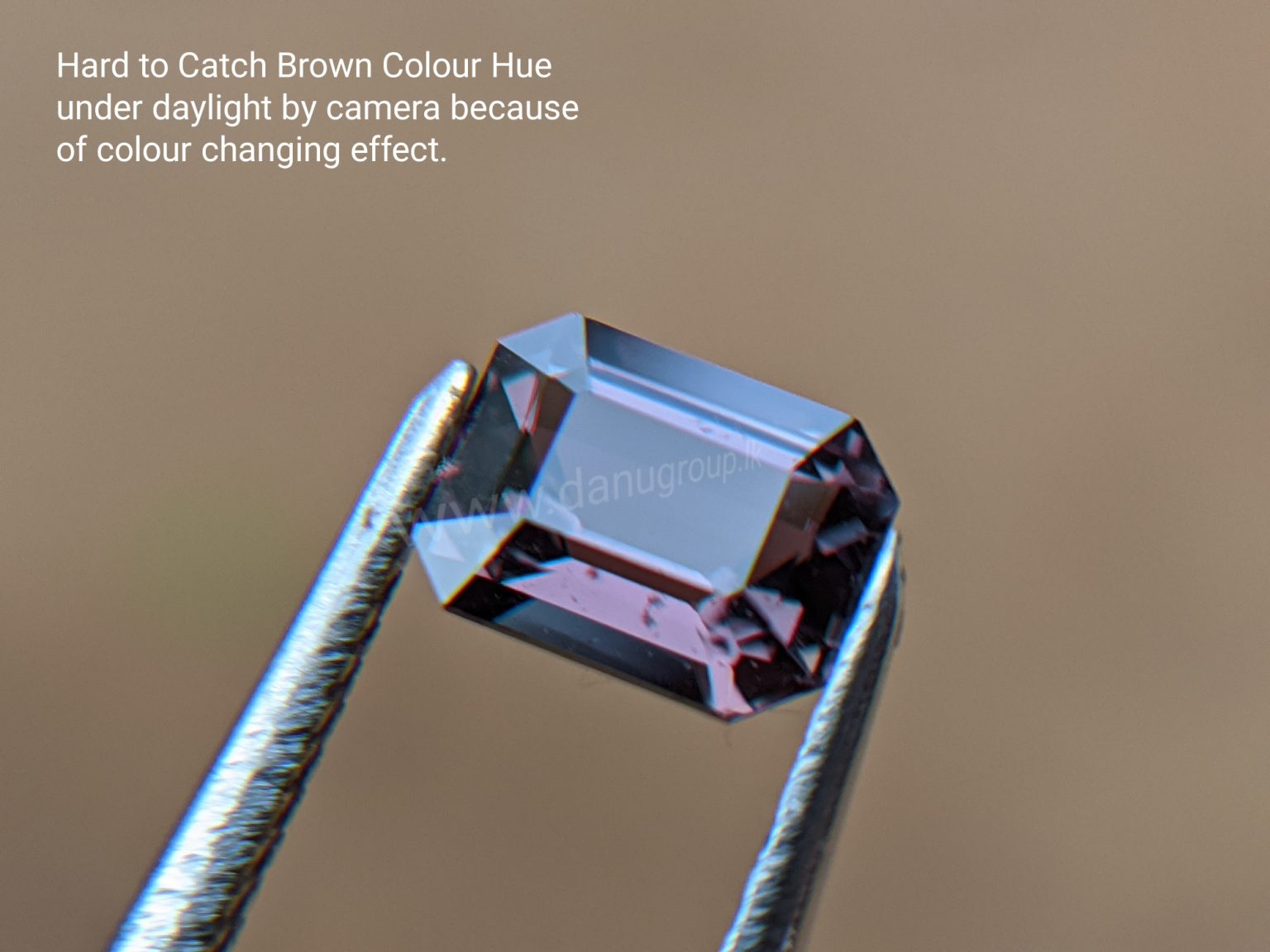 Natural Colour change Sapphire - Chocolate Brown to Red Danu Group Gemstones