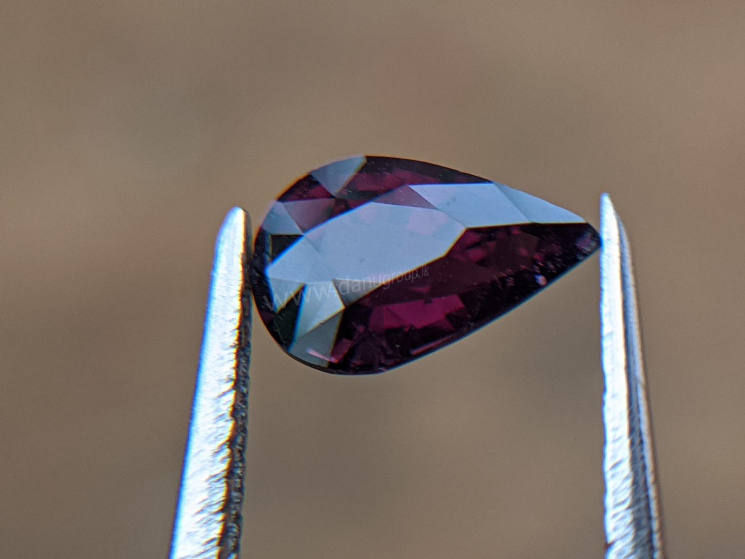 Ceylon Natural Purple Spinel Drop Shape stone - Danu Group Gemstones Collection