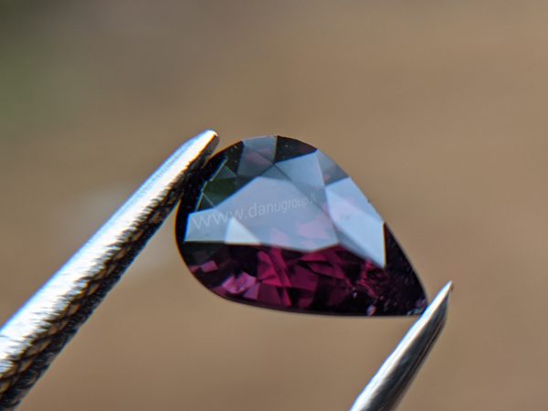 Ceylon Natural Purple Spinel Drop Shape stone - Danu Group Gemstones Collection