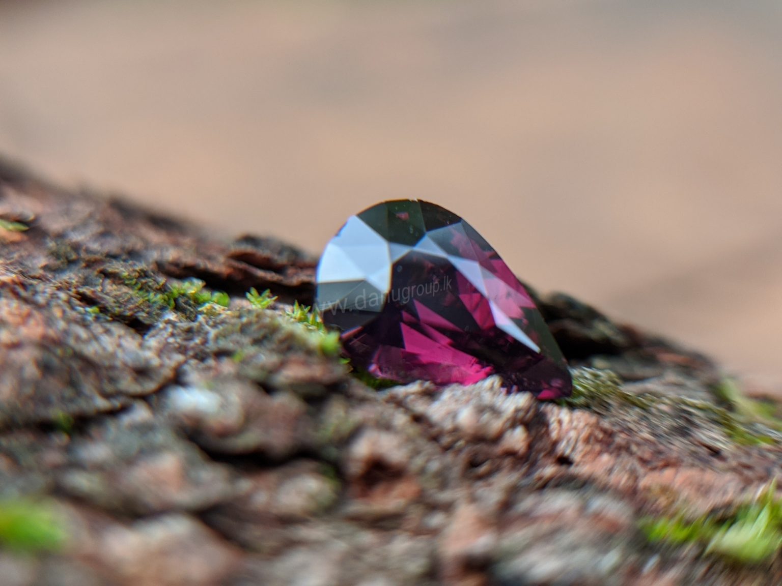 Ceylon Natural Purple Spinel Drop Shape stone - Danu Group Gemstones Collection
