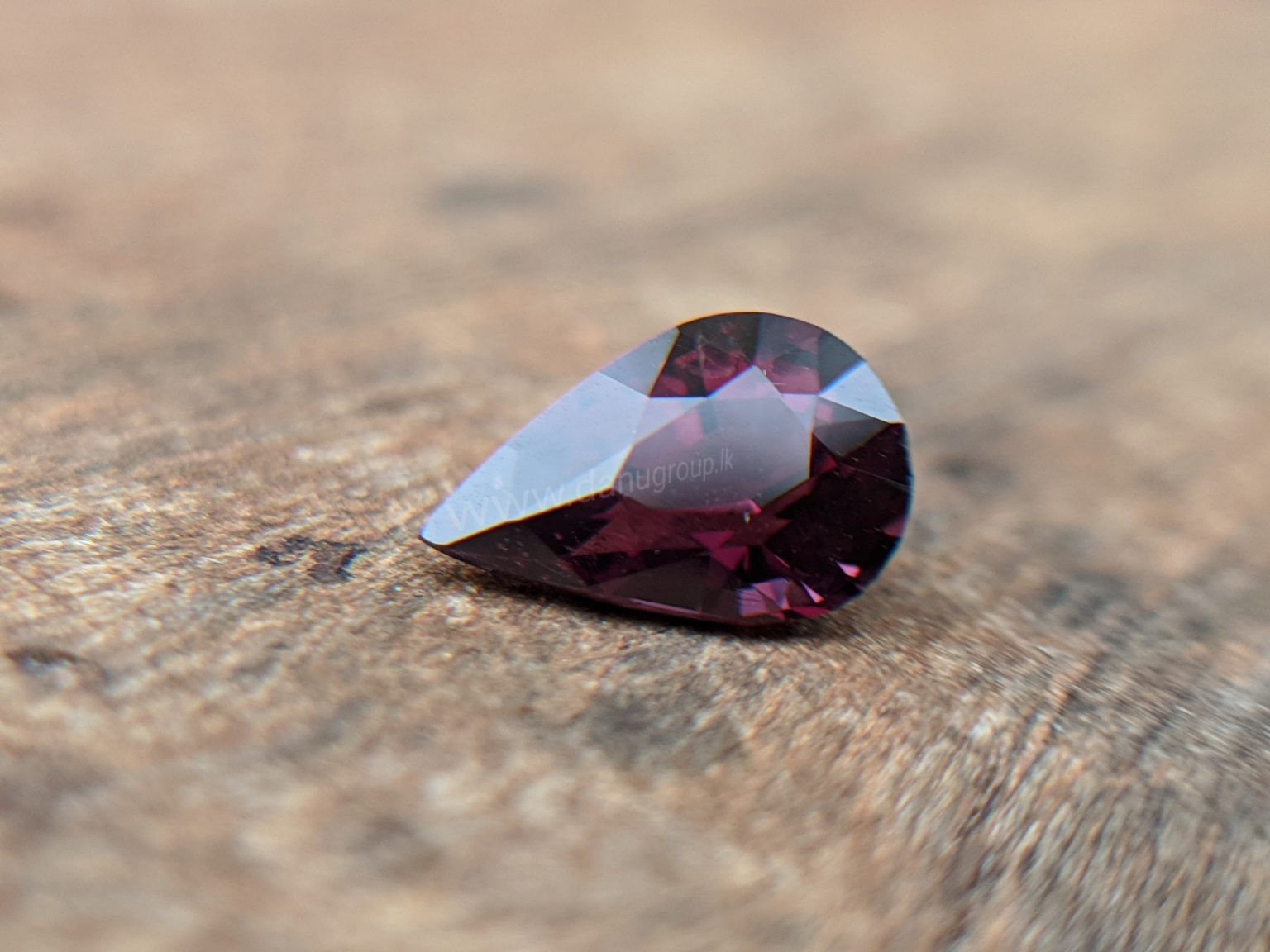Ceylon Natural Purple Spinel Drop Shape stone - Danu Group Gemstones Collection