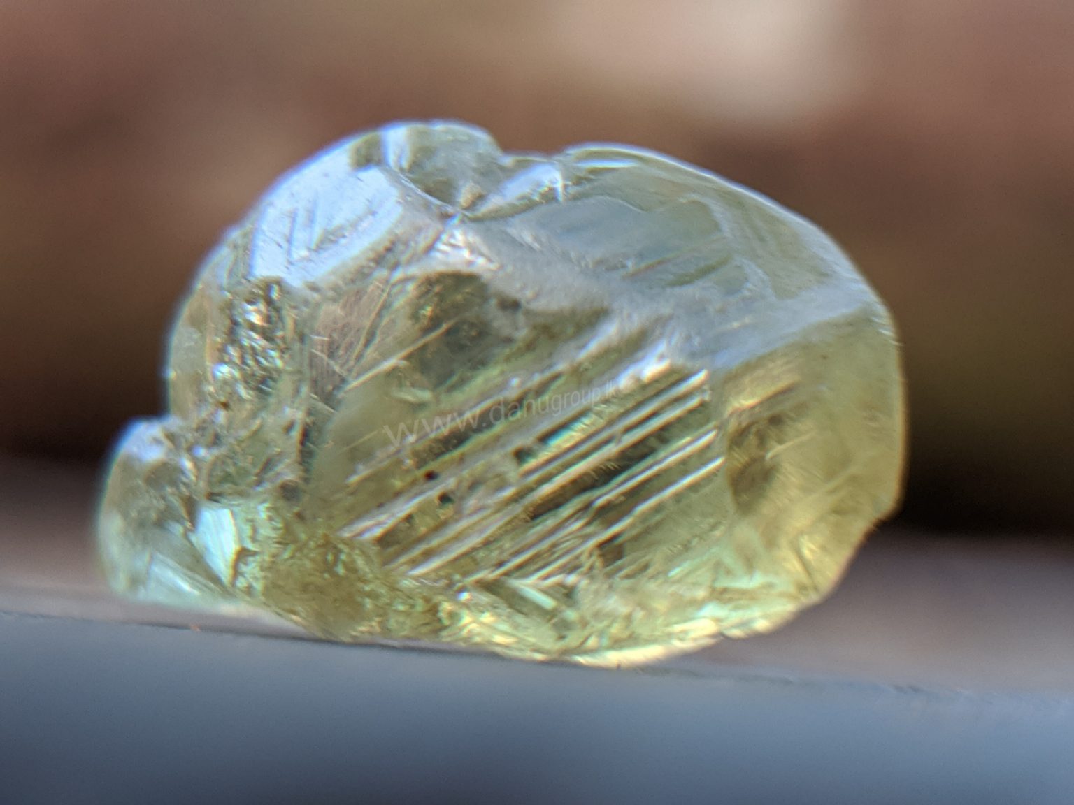 Ceylon Natural rare chrysoberyl Sixling half crystal with cats eye effect Danu Group rare collection