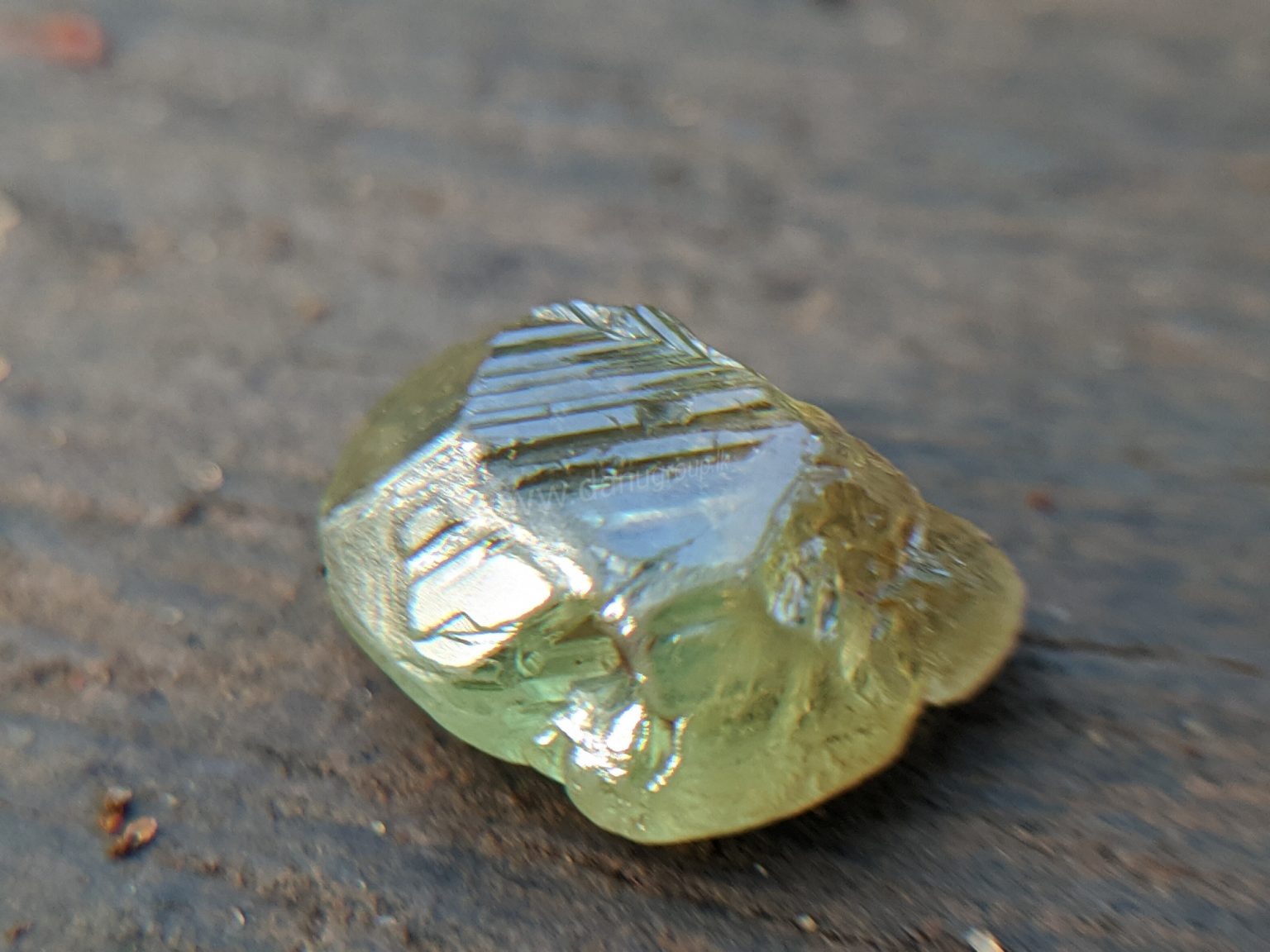 Ceylon Natural rare chrysoberyl Sixling half crystal with cats eye effect Danu Group rare collection