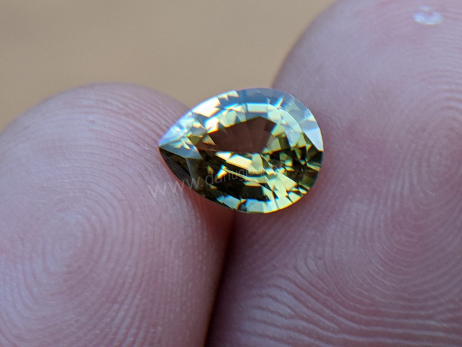 Ceylon Natural Green Sinhalite Rare Gemstones from Danu Group Gemstones Collection