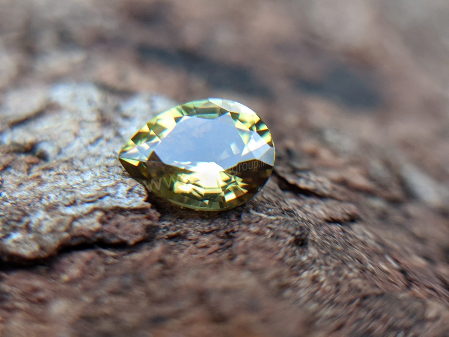 Ceylon Natural Green Sinhalite Rare Gemstones from Danu Group Gemstones Collection