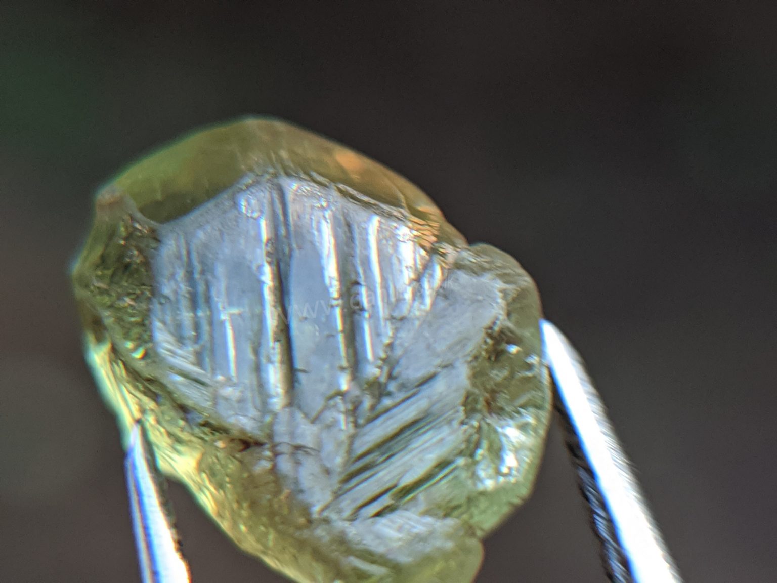 Ceylon Natural rare chrysoberyl Sixling half crystal with cats eye effect Danu Group rare collection