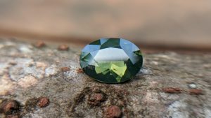 Ceylon Natural green Zircon from Danu Group Gemstones Collection
