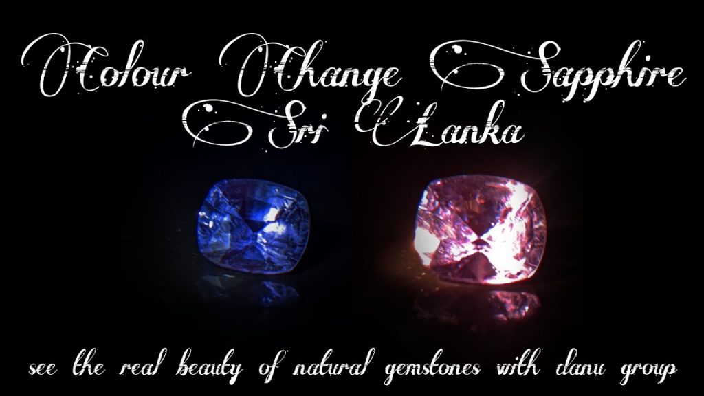 Ceylon Natural Color change Sapphire from Danu Group unique gem collection