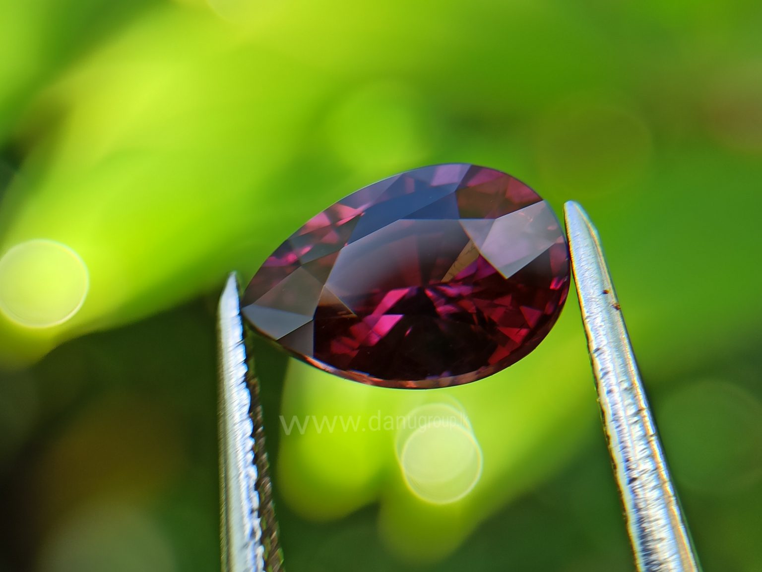 Ceylon Natural Pear Drop shape Brilliance Garnet From Danu Group Gemstones Collection