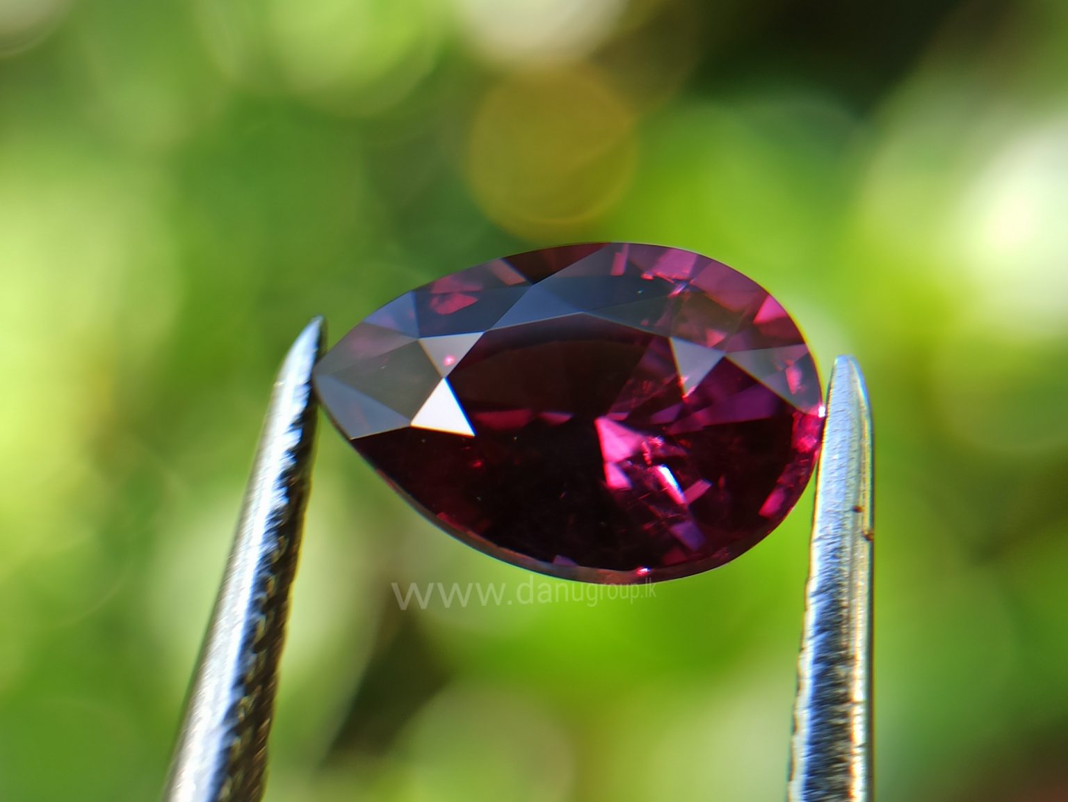 Ceylon Natural Pear Drop shape Brilliance Garnet From Danu Group Gemstones Collection
