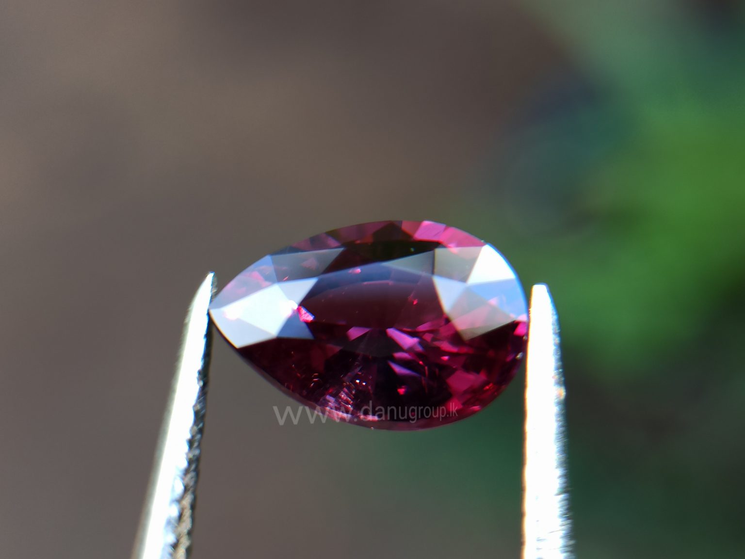 Ceylon Natural Pear Drop shape Brilliance Garnet From Danu Group Gemstones Collection