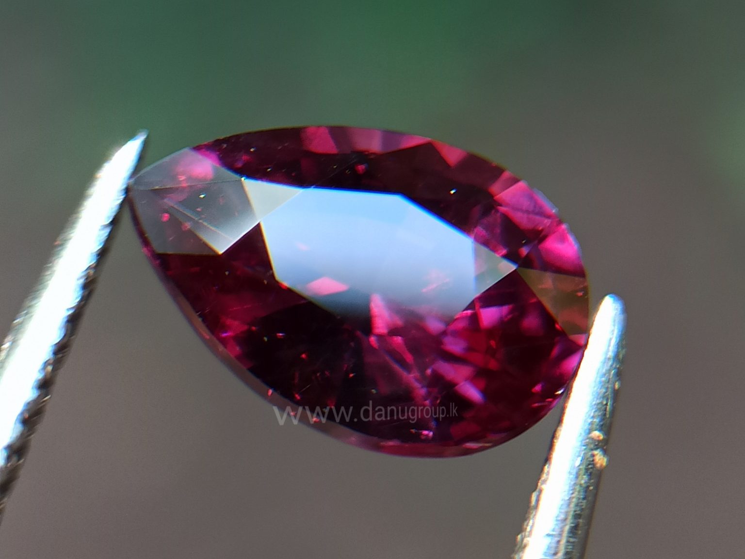 Ceylon Natural Pear Drop shape Brilliance Garnet From Danu Group Gemstones Collection