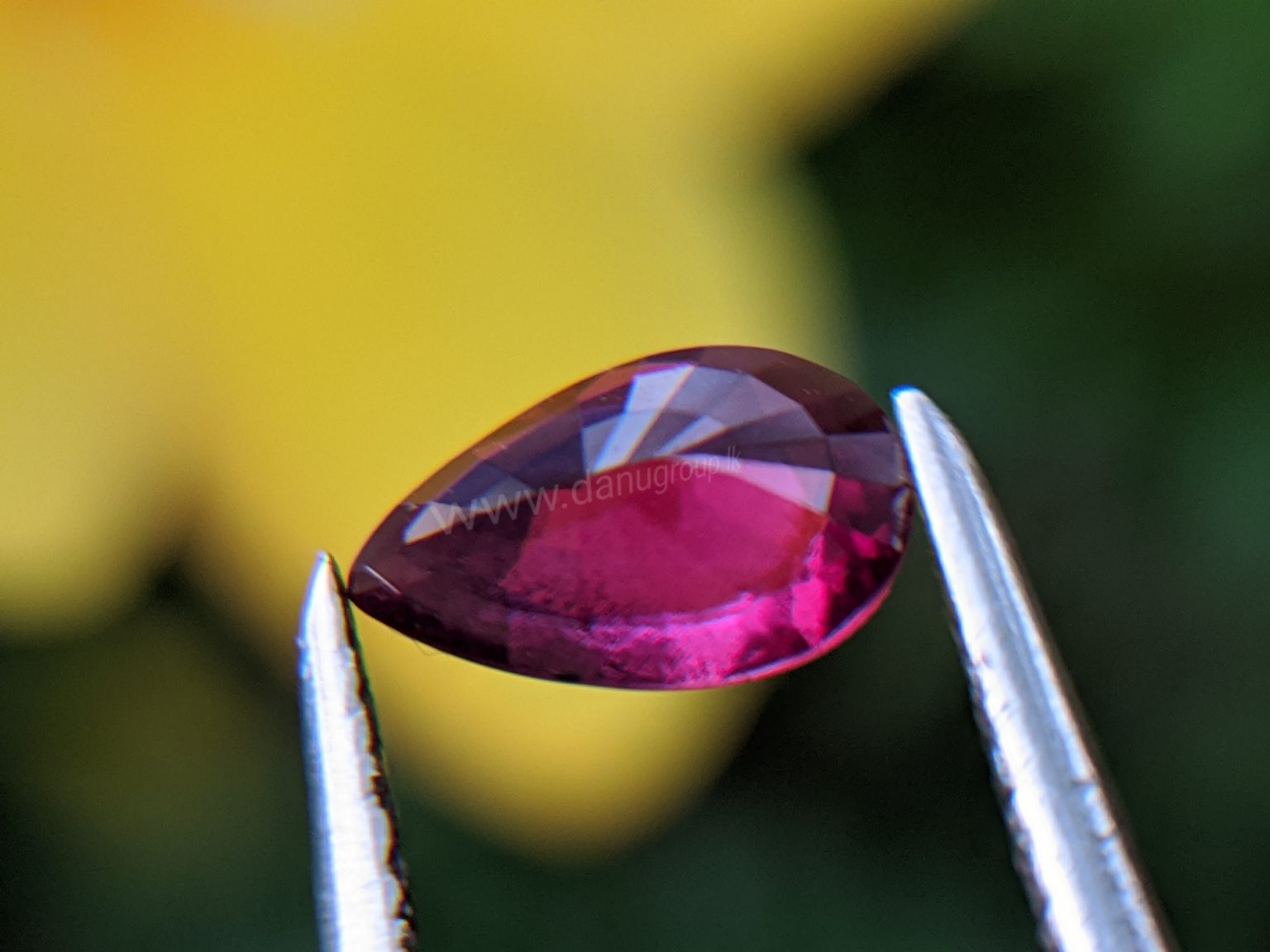 Ruby - Amazing Pear (drop ) shape Natural Ruby From Danu Group Gemstones Collection