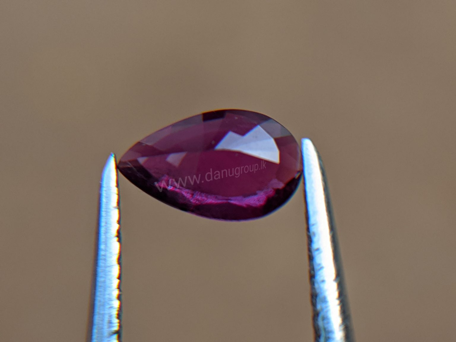 Ruby - Amazing Pear (drop ) shape Natural Ruby From Danu Group Gemstones Collection