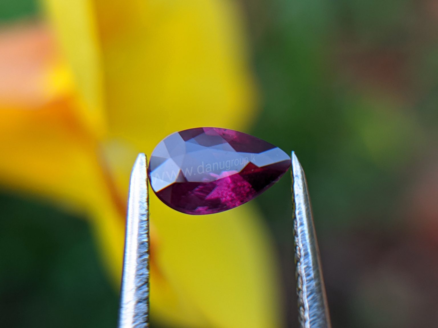 Ruby - Amazing Pear (drop ) shape Natural Ruby From Danu Group Gemstones Collection