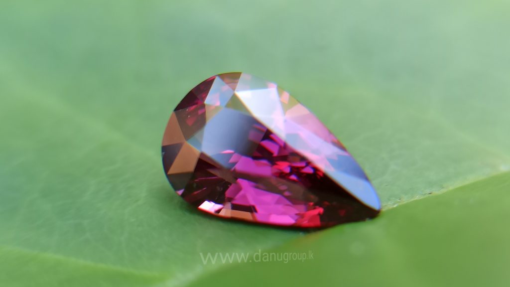 Ceylon Natural Pear Drop shape Brilliance Garnet From Danu Group Gemstones Collection