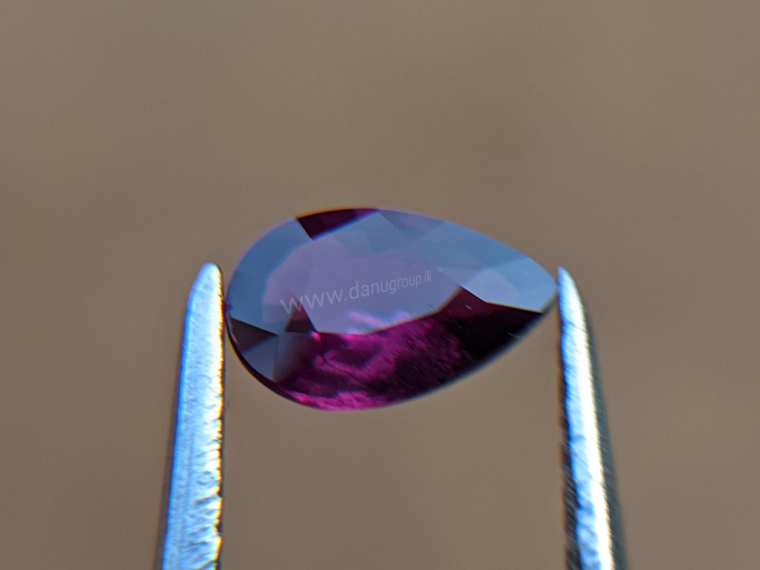 Ruby - Amazing Pear (drop ) shape Natural Ruby From Danu Group Gemstones Collection