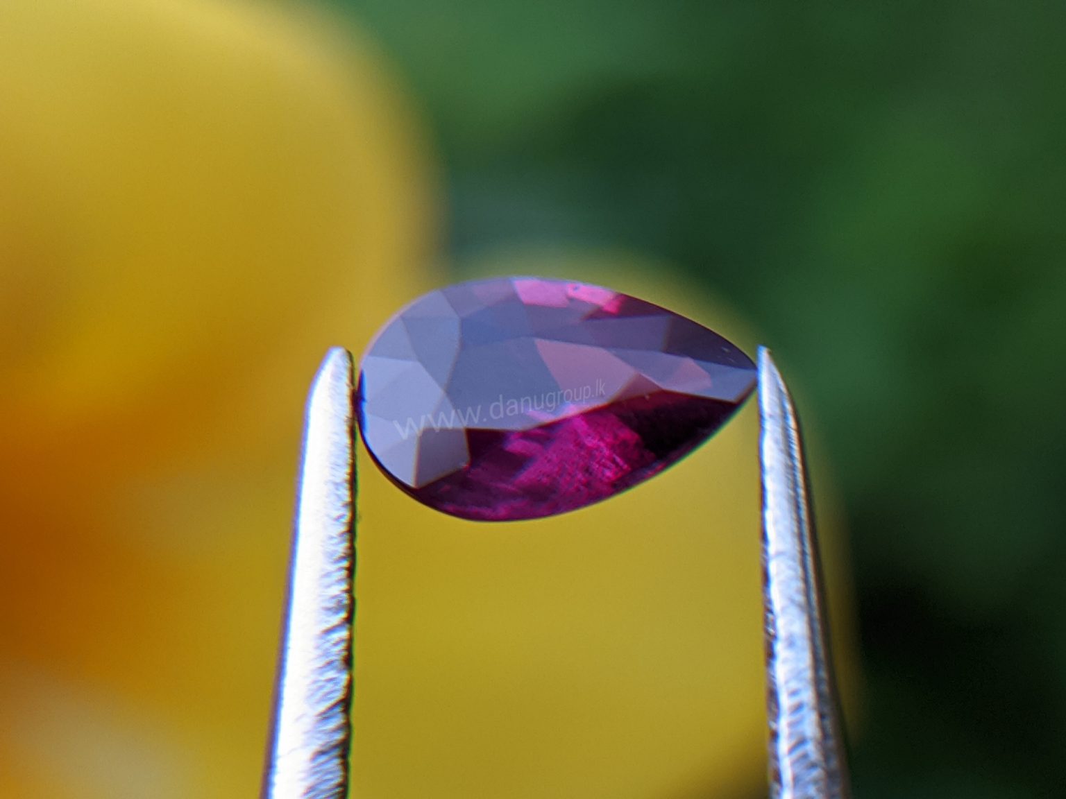 Ruby - Amazing Pear (drop ) shape Natural Ruby From Danu Group Gemstones Collection