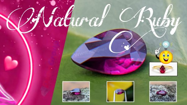 Ruby - Amazing Pear (drop ) shape Natural Ruby From Danu Group Gemstones Collection