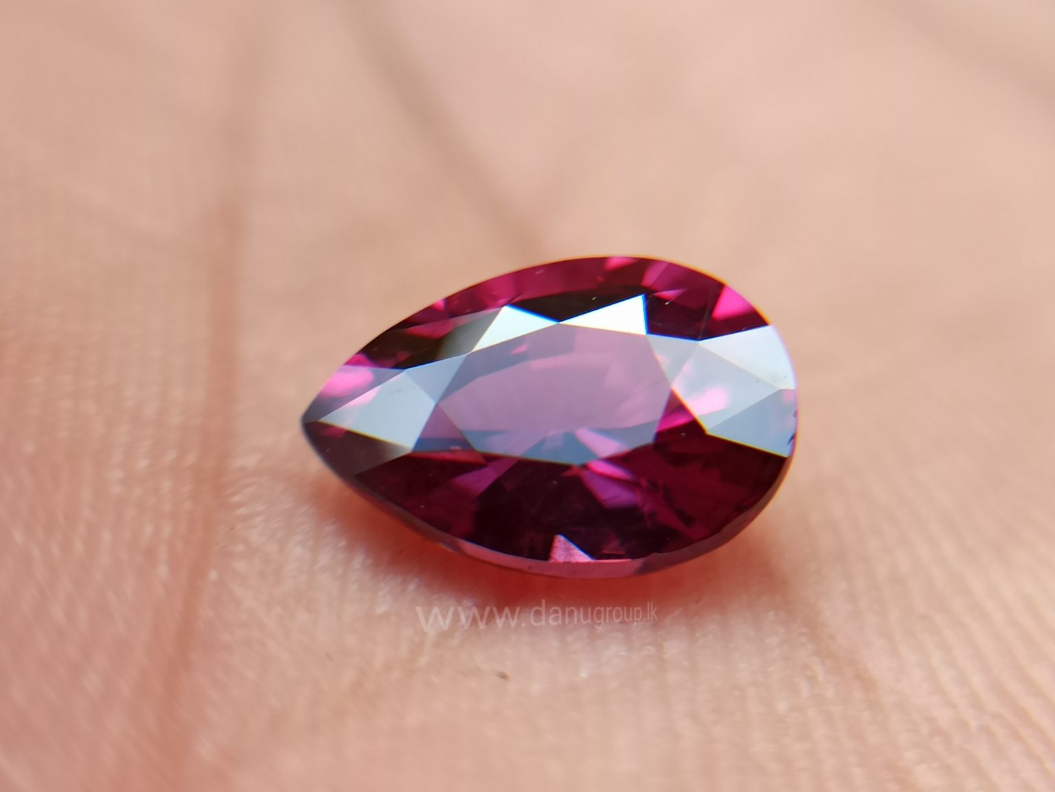 Ceylon Natural Pear Drop shape Brilliance Garnet From Danu Group Gemstones Collection