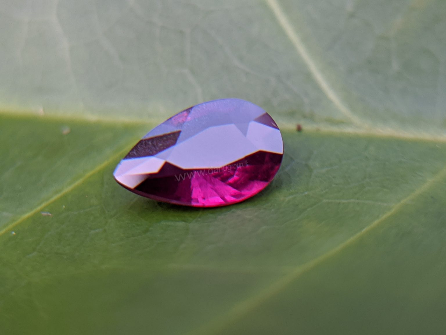 Ruby - Amazing Pear (drop ) shape Natural Ruby From Danu Group Gemstones Collection
